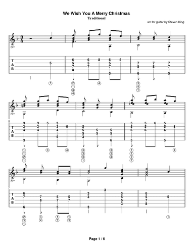 We Wish You a Merry Christmas (arr. Steven King)