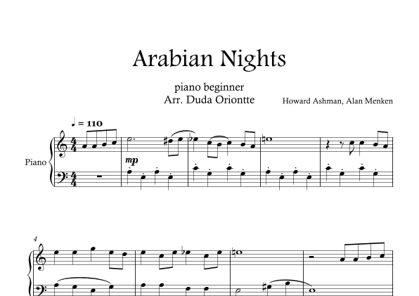 Arabian Nights (arr. Duda Oriontte)