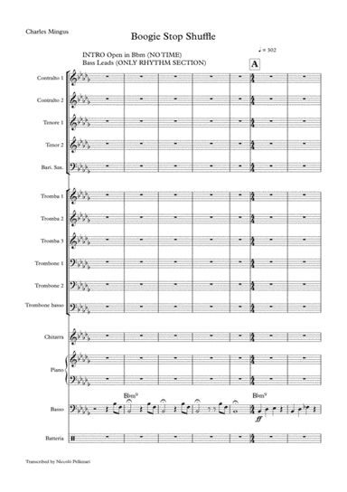 Boogie Stop Shuffle (arr. Niccolò Pellizzari)