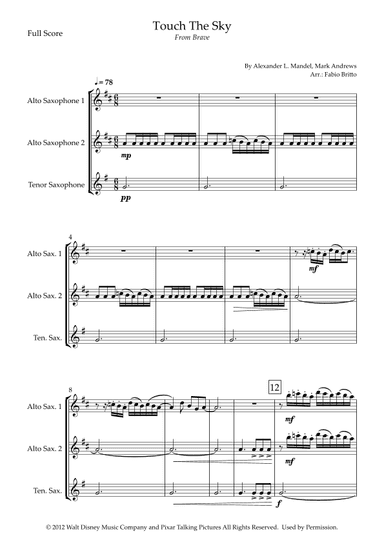 Touch The Sky (arr. Fabio Britto)