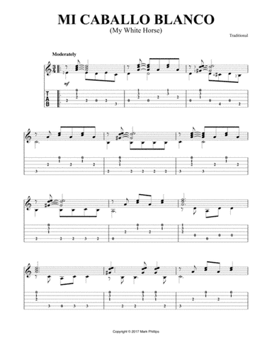 Mi caballo blanco (My White Horse) (arr. Mark Phillips)