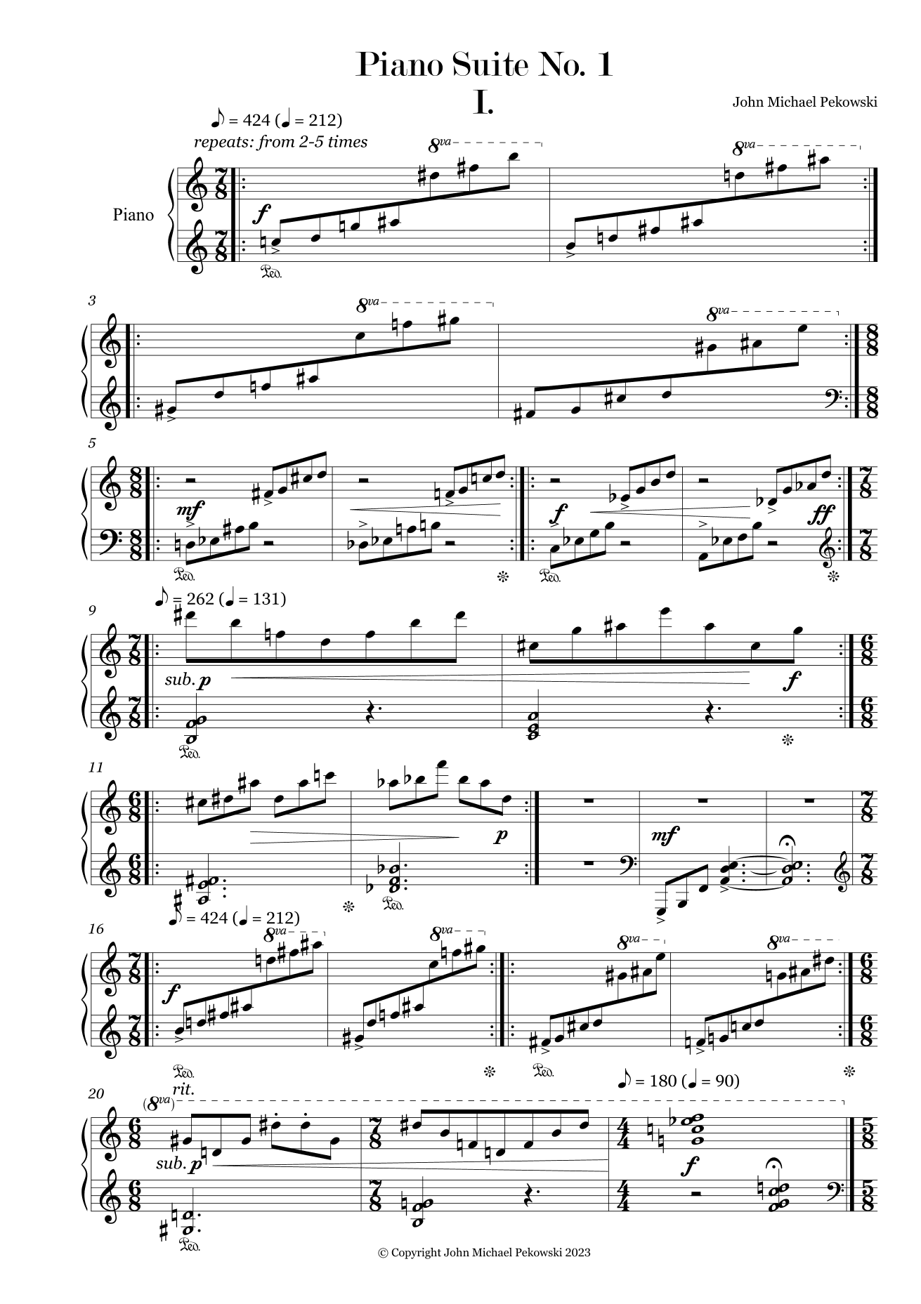 Piano Suite No. 1