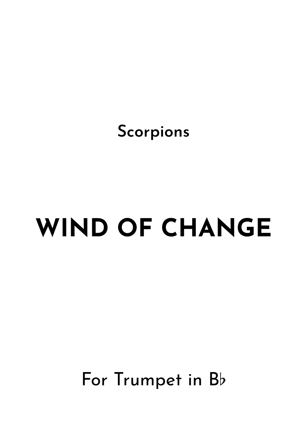 Wind Of Change (arr. Jireh J.)