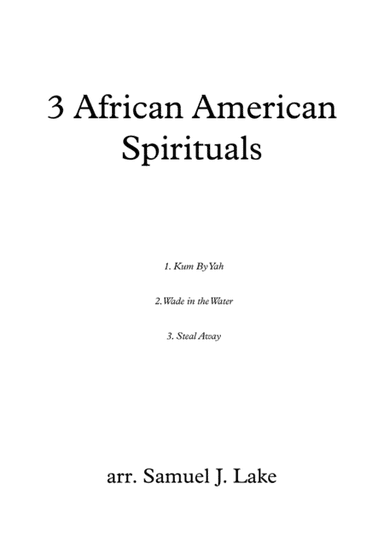 3 African American Spirituals - SSAA (arr. Samuel J. Lake)