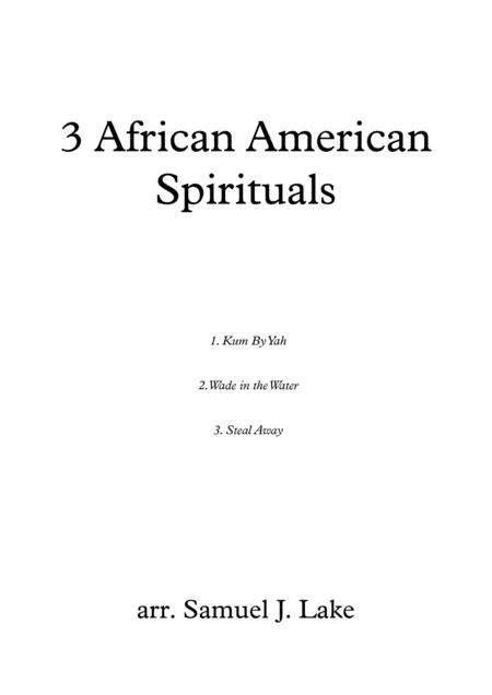 3 African American Spirituals - SSAA (arr. Samuel J. Lake)