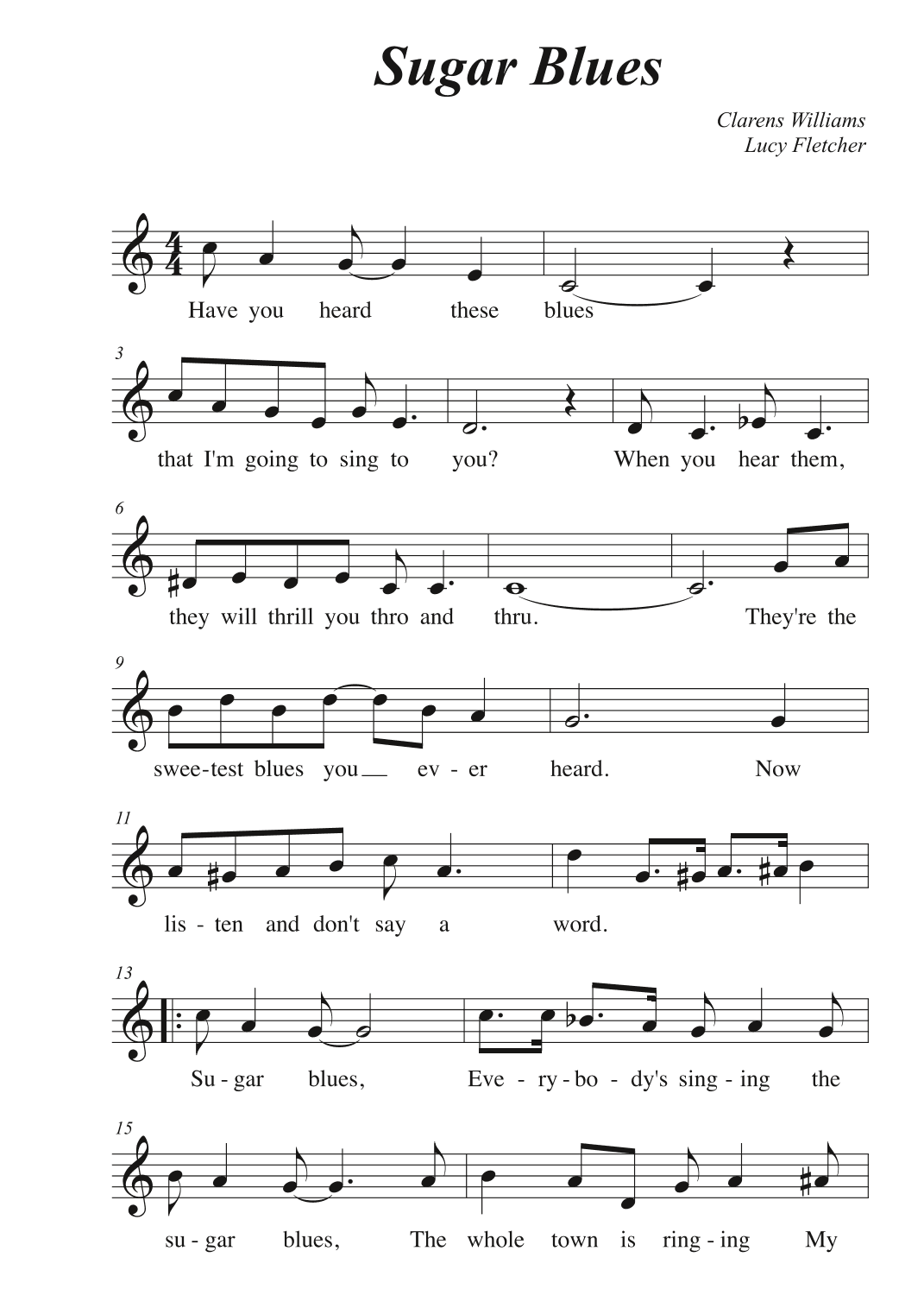 Sugar Blues (arr. Avgusta Udartseva)