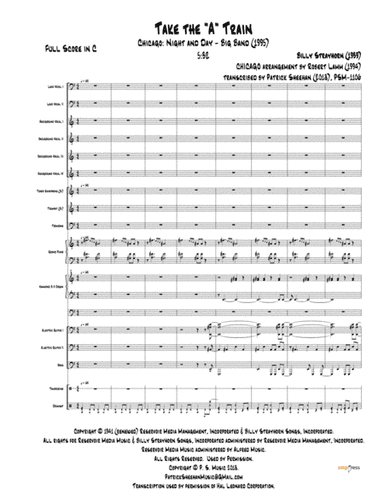 Take The "a" Train (arr. Patrick Sheehan)