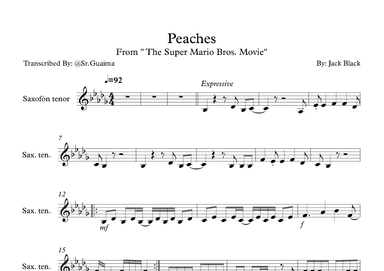 Peaches (arr. Sr. Guaima)