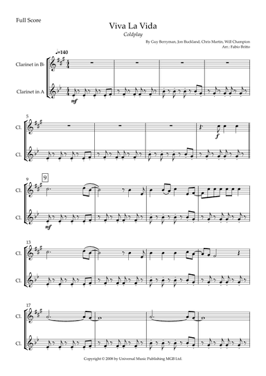 Viva La Vida (arr. Fabio Britto)