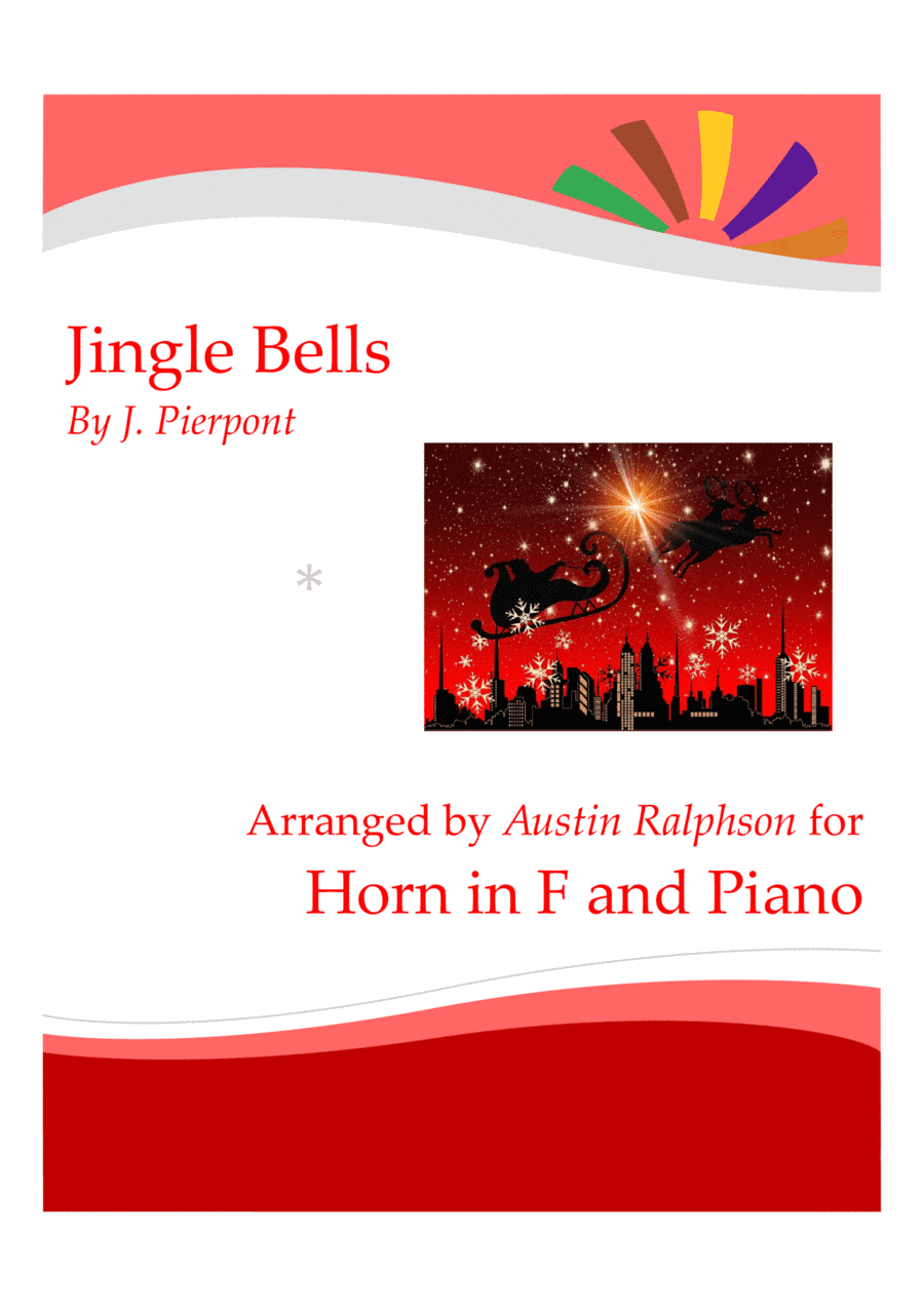 Jingle Bells for horn solo - with FREE BACKING TRACK and piano accompaniment to play along with (arr. Austin Ralphson)