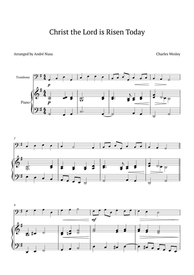 Christ the Lord is Risen Today (arr. André Nusa)