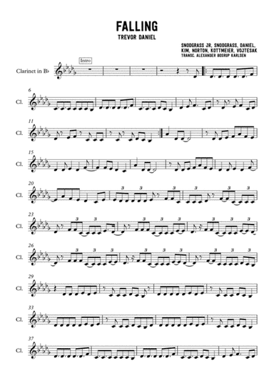 Falling (arr. Alexander Bosrup Karlsen)