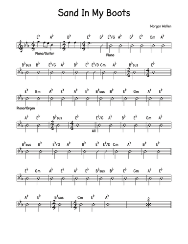 Sand In My Boots (arr. David M Fagnant)