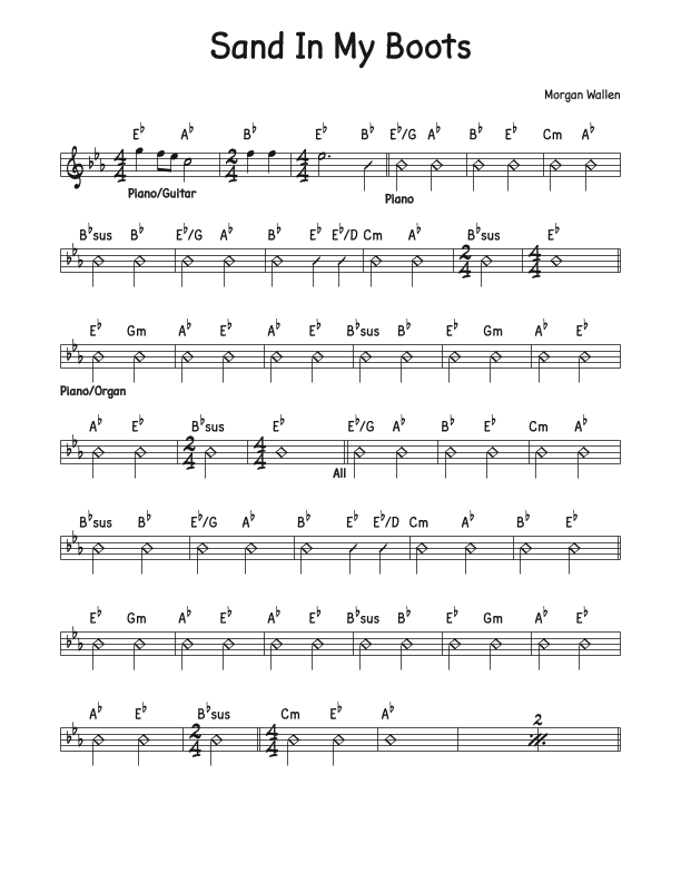 Sand In My Boots (arr. David M Fagnant)