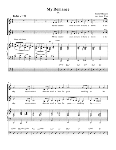 My Romance (arr. Jamie Dyer)