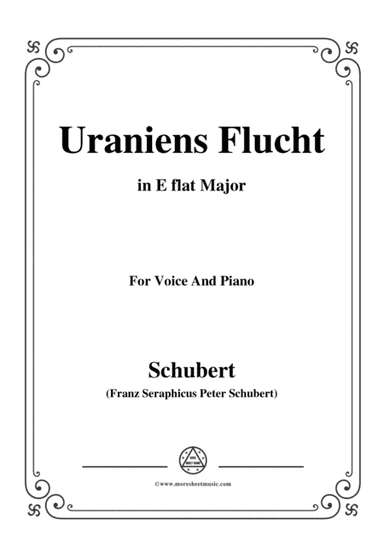 Schubert-Uraniens Flucht(Urania's Flight),D.554,in E flat Major,for Voice&Piano (arr. MSM)