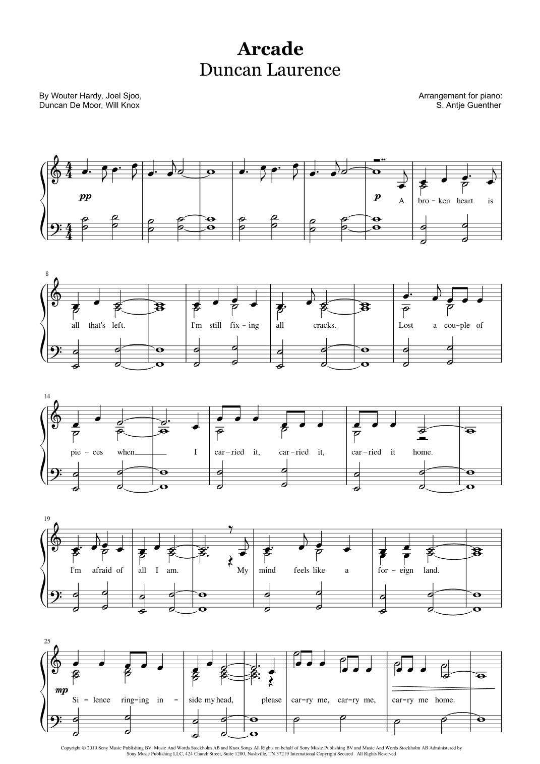 Arcade (arr. Antje Günther)