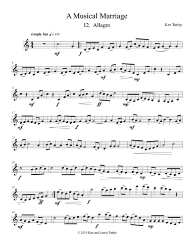 String Duo No 12 from A Musical Marriage "Allegro"
