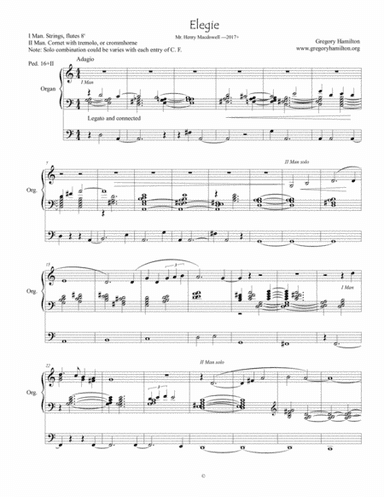 Elegie, in Memory of Henry McDowell.