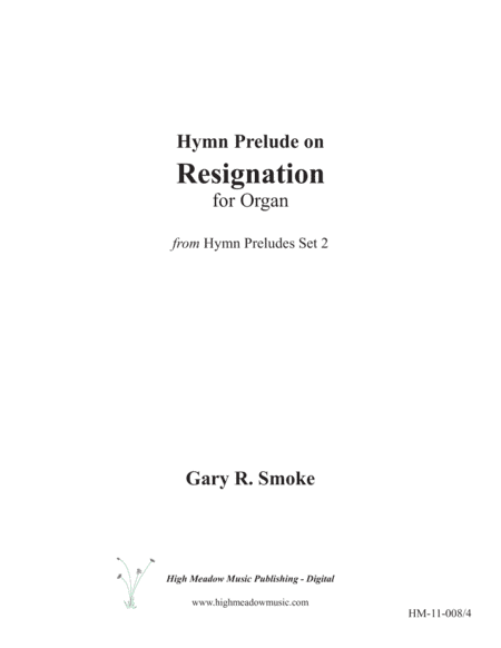 Resignation (arr. Gary R. Smoke)