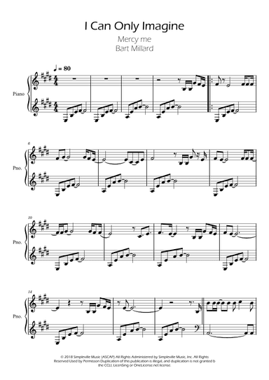 I Can Only Imagine (arr. Ygor Nunes)