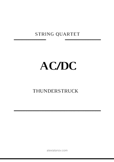 Thunderstruck (arr. Alex Talanov)