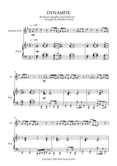 Dynamite (arr. Matthew pyeon)