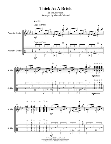 Thick As A Brick (arr. Manuel Guinand)