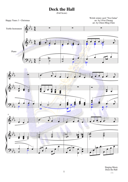 Deck the Hall (arr. Ifen Chuang, Chien-Ming Chen)