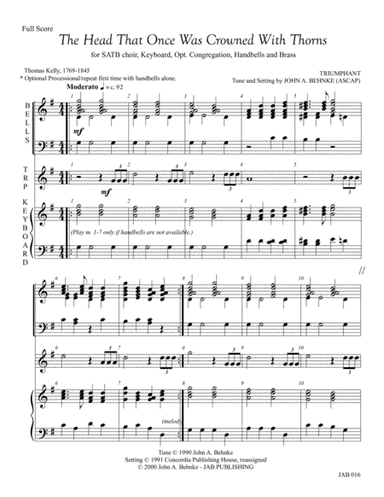 The Head That Once Was Crowned (Full Score)