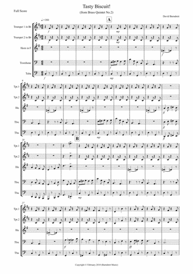 Tasty Biscuit! for Brass Quintet