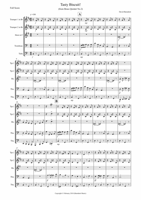Tasty Biscuit! for Brass Quintet