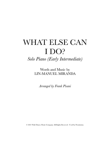 What Else Can I Do? (arr. Frank Pisani)