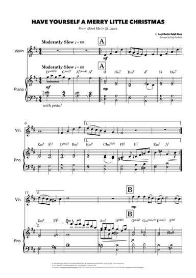 Have Yourself A Merry Little Christmas (arr. Tiago Cordeiro)