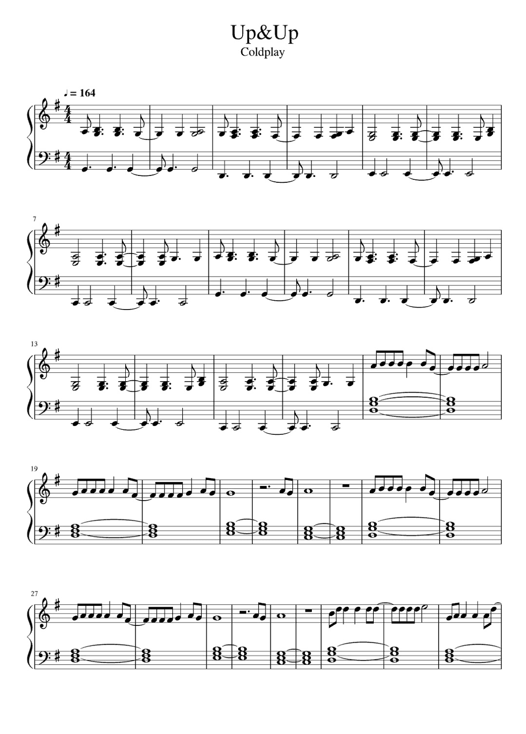 Up & Up (arr. Eduardo Sabino)