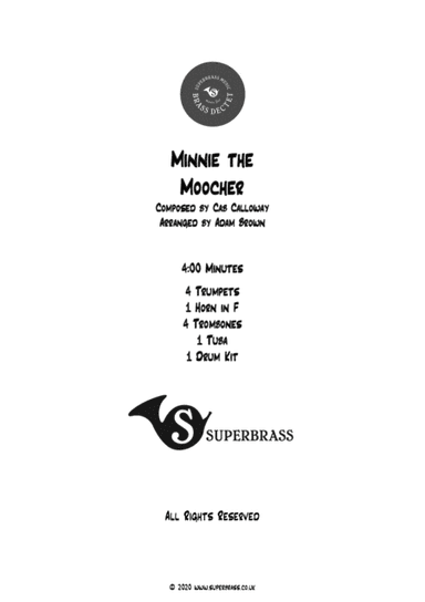 Minnie The Moocher (arr. Adam Brown)