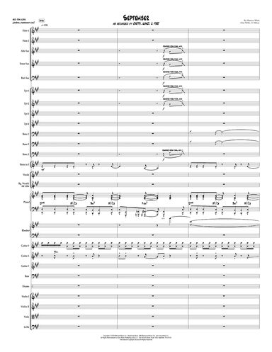 September - Score Only (arr. Hollywood Charts)
