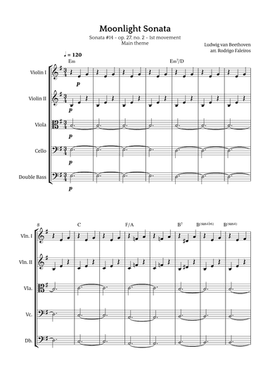 Moonlight Sonata (arr. Rodrigo Faleiros)