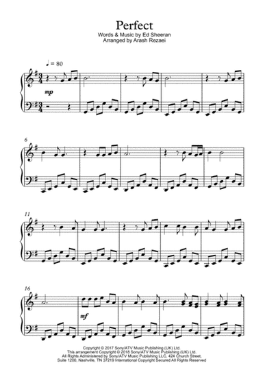 Perfect (arr. Arash Rezaei)