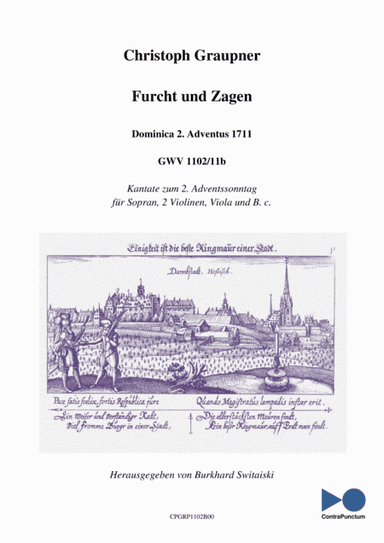Graupner Christoph Cantata Furcht und Zagen GWV 1102/11b (arr. Dr. Burkhard Switaiski)