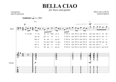 Bella Ciao (arr. Art.o Artaud)