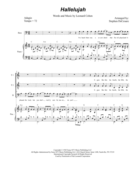 Hallelujah (arr. Stephen DeCesare)
