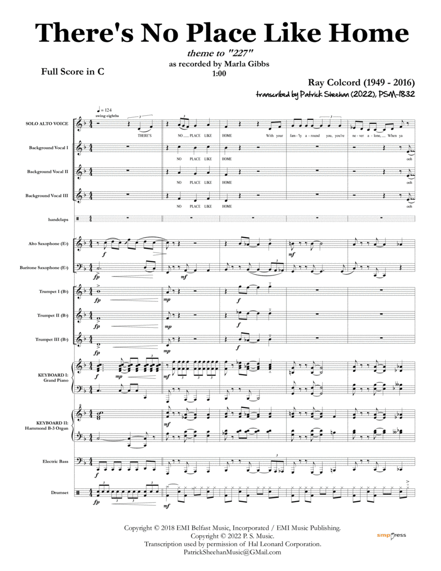 No Place Like Home: Theme 227 (arr. Patrick Sheehan)