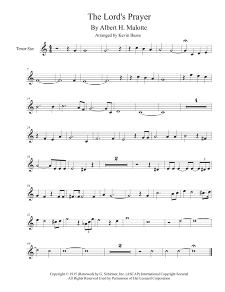 The Lord's Prayer (arr. Kevin Busse)