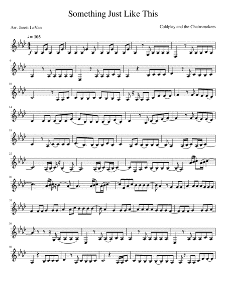 Something Just Like This (arr. Jarett LeVan)