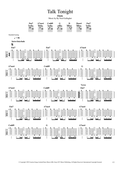 Talk Tonight (arr. Douglas Becker)