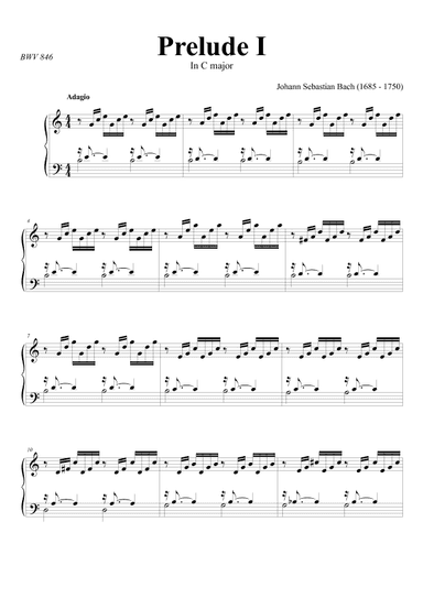 Prelude no. 1 (Bach) (arr. Diego Willian)