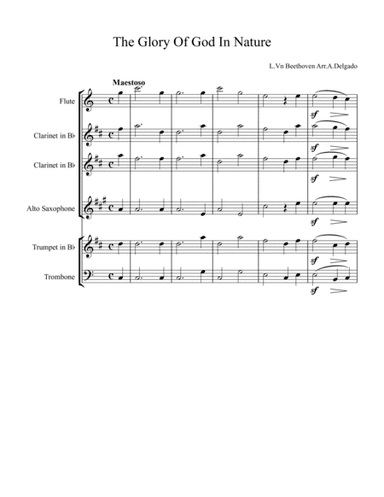 The Glory Of God In Nature (arr. Alissa Delgado)
