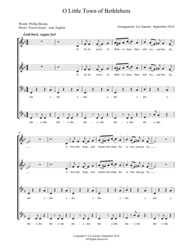 O Little Town of Bethlehem (arr. Liz Garnett)