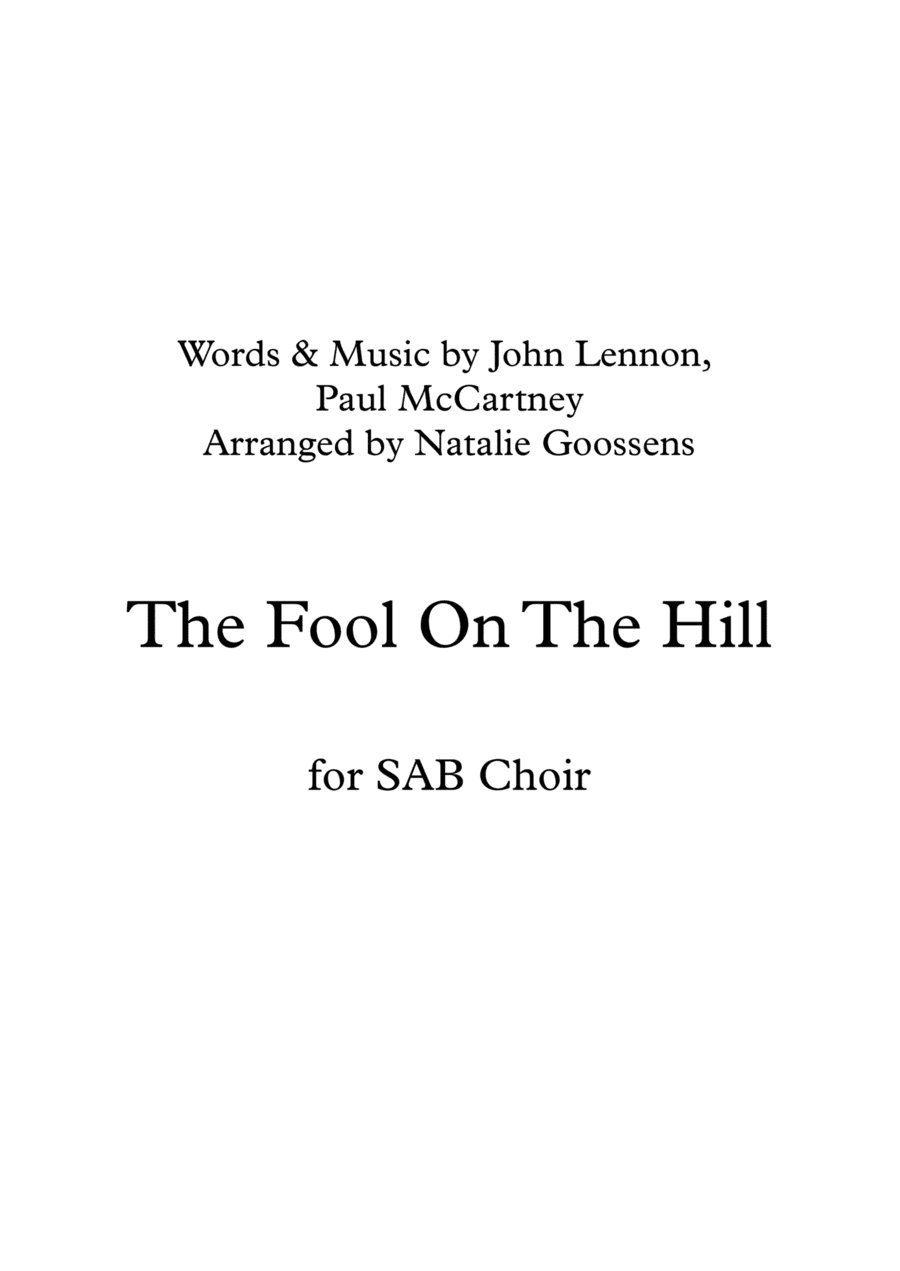 The Fool On The Hill (arr. Natalie Goossens)